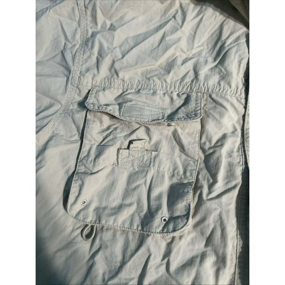 World Wide Sportsman Mens M Fishing Shirt Vented Tan Short Sleeve Button - Picture 4 of 6